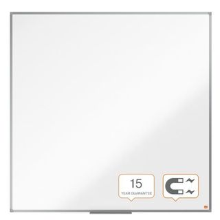 Nobo Essence - Lavagna bianca - montabile a parete - 1200 x 1200 mm - acciaio -…