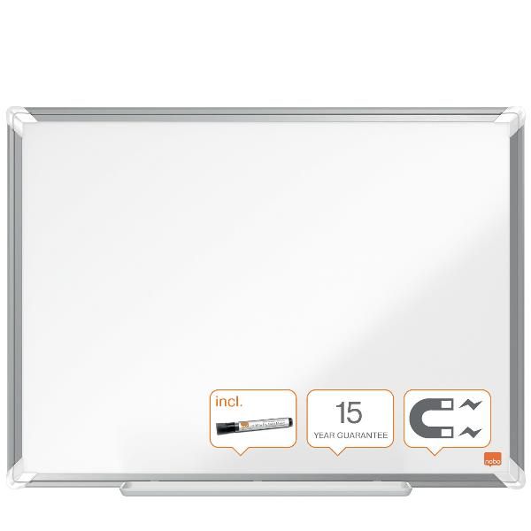 Nobo Premium Plus - Lavagna bianca - montabile a parete - 1800 x 900 mm - accia…