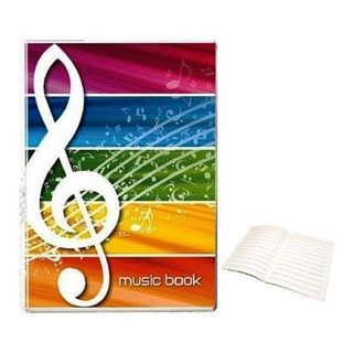 Blasetti - Libro per musica - graffettato - A4 - verticale - 16 fogli - staff -…
