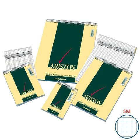 Blasetti ARISTON - Blocco punto metallico - rilegatura a spirale - A4 - 60 fogl…