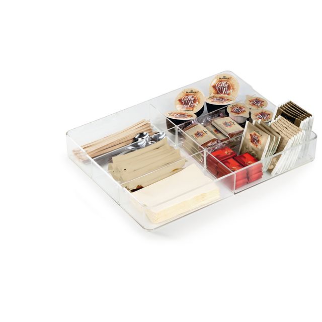 Organizer da cassetto Coffee Point - 4,8x24,2x32,9 cm - acrilico - trasparente …