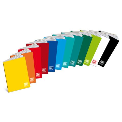 Blasetti One Color - Taccuino - graffettato - A5 - 19 fogli / 38 pagine - righe…
