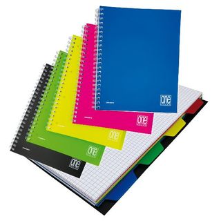 Blasetti One Color - Taccuino - rilegatura a spirale - 120 fogli / 240 pagine -…