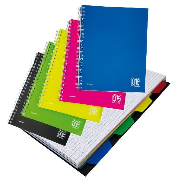 Blasetti One Color - Taccuino - rilegatura a spirale - 120 fogli / 240 pagine -…