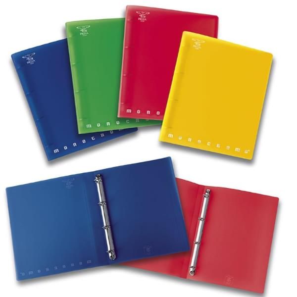 PIGNA Monocromo PPL - Quaderno ad anelli - per A4 - disponibile in colori assor…