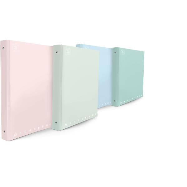 PIGNA Monocromo Pastel - Quaderno ad anelli - per A4 - disponibile in colori as…