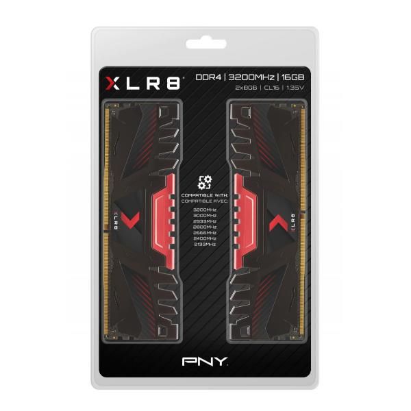 PNY Anarchy X - DDR4 - kit - 16 GB: 2 x 8 GB - DIMM 288-PIN - 3200 MHz / PC4-25…