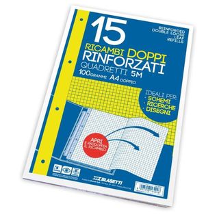 Blasetti RICAMBI - Fogli in confezione sciolta - A4 - 40 fogli / 80 pagine - re…