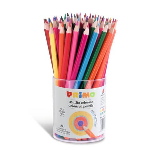 PRIMO - Pastello colorato - colori assortiti - 2.9 mm (pacchetto di 72)