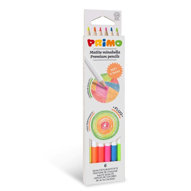 PRIMO Minabella Fluo - Pastello colorato - colori fluorescenti assortiti (pacch…