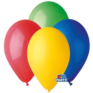 Palloncino - diametro 30 cm - lattice - colori assortiti - conf. 10 pezzi
