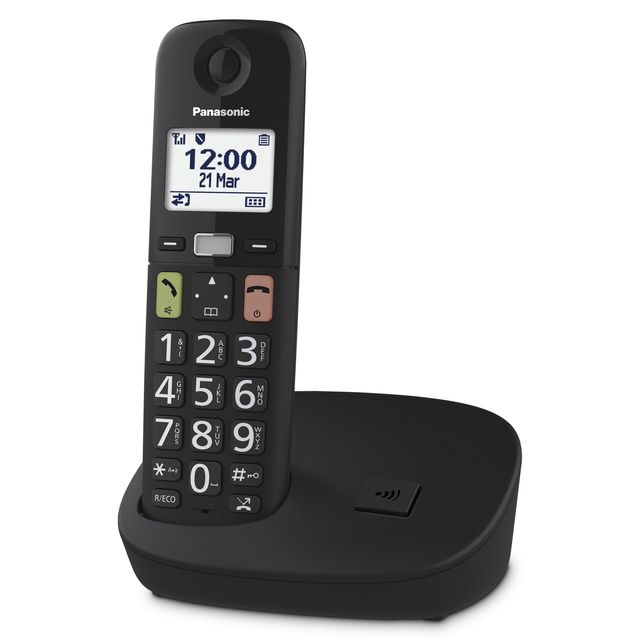 Panasonic CORDLESS TGU110EXB TASTI GRANDI BLK