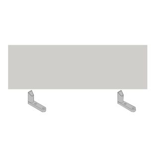 Pannello divisorio per scrivania multiple Agorà - 120 x 32 cm - bianco