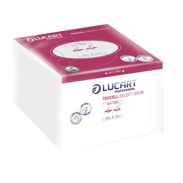 Panni multiuso Texicell Select - 32x38 cm - Lucart - conf. 55 pezzi
