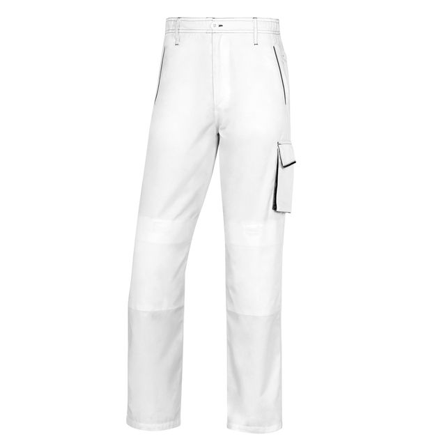 Pantalone da lavoro Panostyle M6PAN - taglia XL - PE/cotone - bianco/grigio - D…