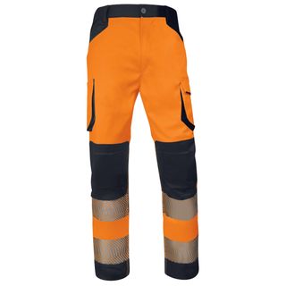 Pantalone multitasche alta visibilità M2PA3S - taglia L - arancio fluo - Deltap…