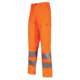 Pantaloni alta visibilità Vega - taglia L - arancio fluo - U-Power