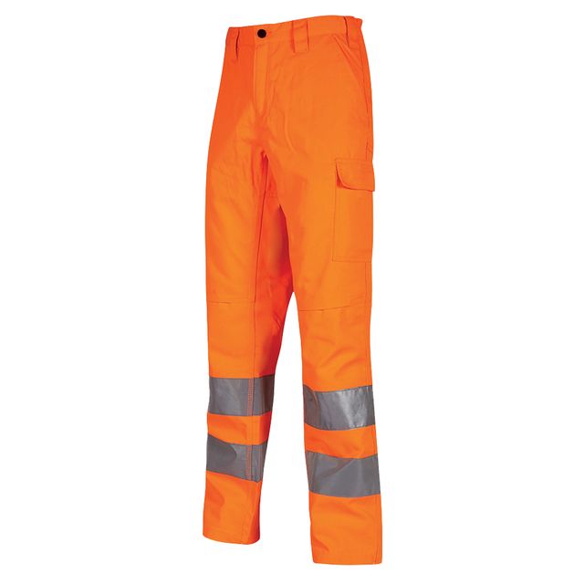 Pantaloni alta visibilità Vega - taglia L - arancio fluo - U-Power