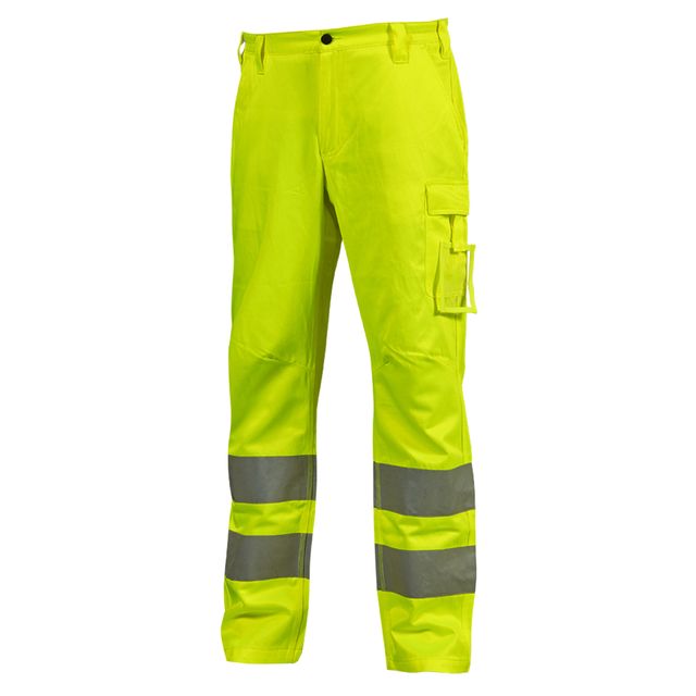 Pantaloni alta visibilità Vega - taglia M - giallo fluo - U-Power
