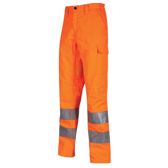 Pantaloni invernali alta visibilità Sirius - taglia XXL - arancio fluo - U-Power