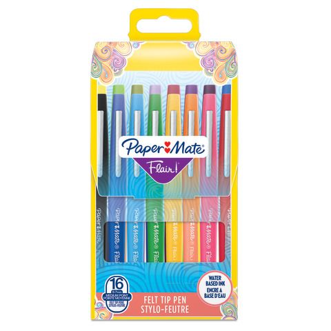 Paper Mate FLAIR - Penna punta in fibra - colori assortiti - inchiostro base ac…