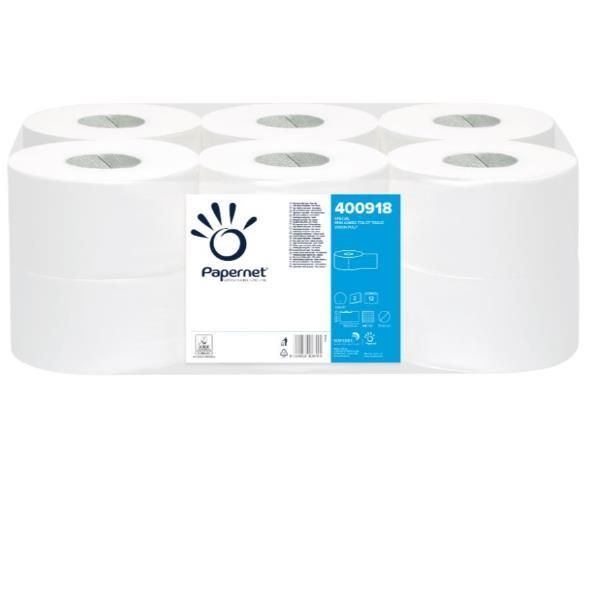 Papernet Mini Jumbo - Carta igienica - pura cellulosa - rotolo - 152 m - bianco…