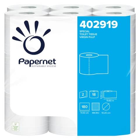 Papernet Special - Carta igienica - pura cellulosa - 180 fogli - rotolo - 19.8 …