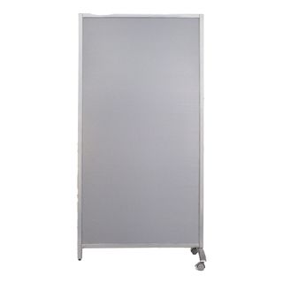 Paretina divisoria - 80 x 40 x 170 cm - policarbonato/acciaio - grigio chiaro -…
