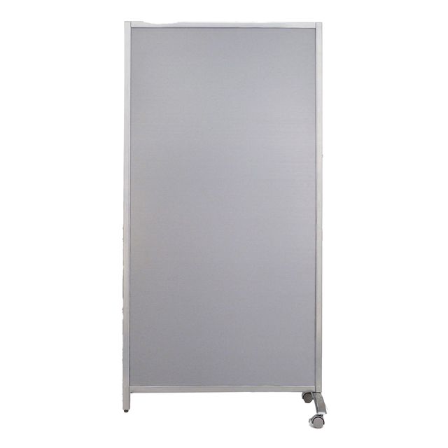 Paretina divisoria - 80 x 40 x 170 cm - policarbonato/acciaio - grigio chiaro -…