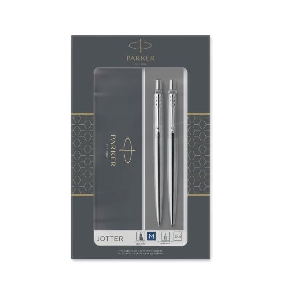 Parker Jotter - Set di penna a sfera e portamina - retrattile - 2 pezzi
