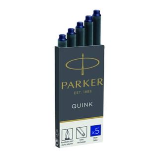 Parker Quink - Cartuccia inchiostro - blu (pacchetto di 5)