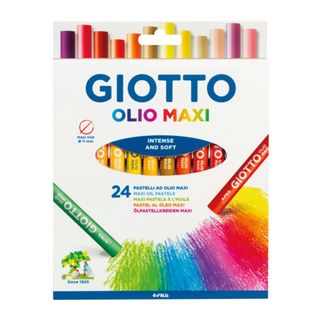 Pastelli a olio - lunghezza 70 mm - diametro11 mm - colori assortiti - Giotto -…