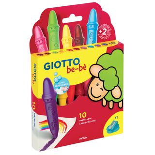Pastelli cera super - lunghezza 7,5mm con Ø 11mm - colori assortiti - Giotto - …