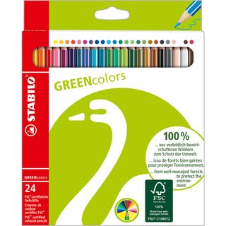 Pastelli colorati Green Colours - diametro mina 2,5 mm - colori assortiti - Sta…