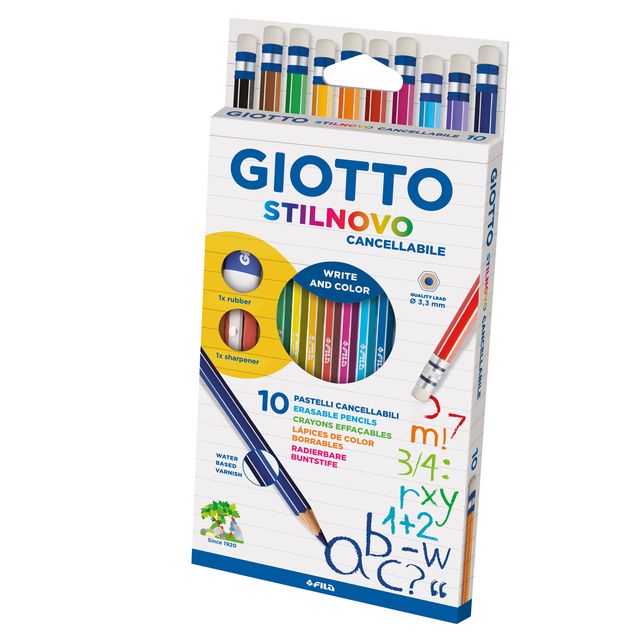 Pastelli colorati Stilnovo - diametro mina 3,3 mm - cancellabile con gomma - co…