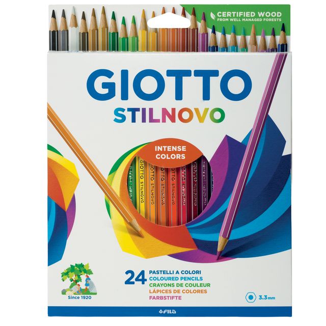 Pastelli colorati Stilnovo - diametro mina 3,3 mm - colori assortiti - Giotto -…