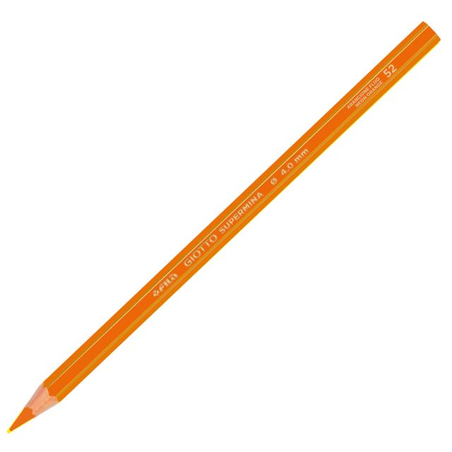 Pastello Supermina - mina 4 mm - arancio fluo 52 - Giotto
