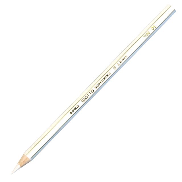 Pastello Supermina - mina 4 mm - bianco 01 - Giotto
