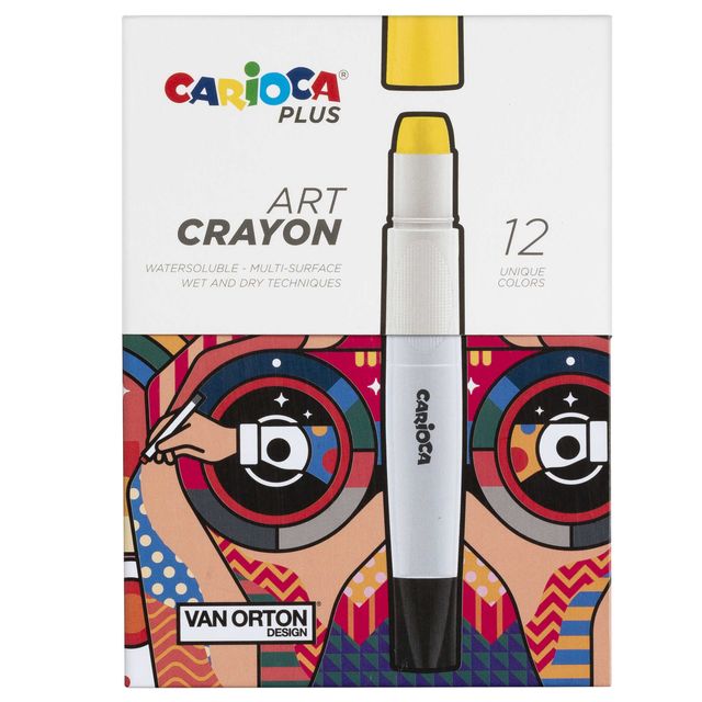 Pastello a cera Art Crayon - Ø 10 mm x 138 mm - colori assortiti - Carioca Plus…