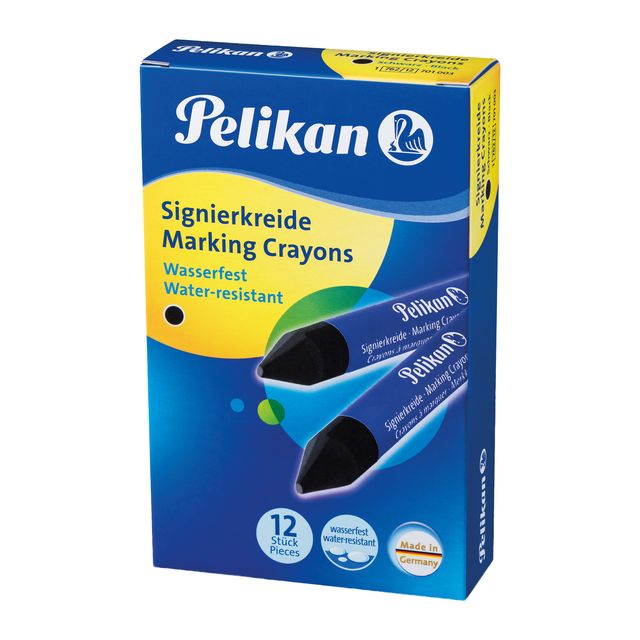 Pastello industriale 762 - nero - Pelikan - scatola 12 pezzi