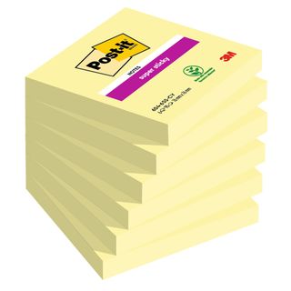 Blocco Post-it Super Sticky - 654-6SS-CY - 76 x 76 mm - giallo Canary - 90 fogl…