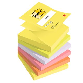 Blocco Post-it Super Sticky Z Notes - R330-NR NEON - 76 x 76 mm - assortiti neo…