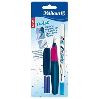 Pelikan Twist - Set penna stilografica e cancellino per inchiostro / penna risc…
