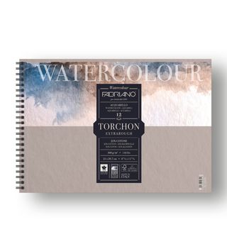 Blocco Watercolour Torchon - A4 - 12 fogli - 300 gr - spiralato - Fabriano