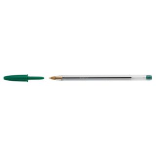 Penna a sfera Cristal - punta media 1,0mm - verde - Bic - conf. 50 pezzi