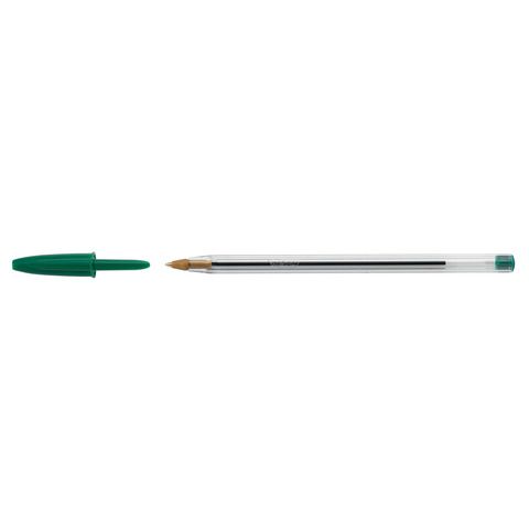 Penna a sfera Cristal - punta media 1,0mm - verde - Bic - conf. 50 pezzi