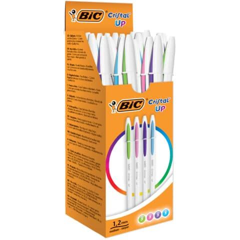 Penna a sfera Cristal Up con cappuccio - punta media 1,2mm - fun - Bic - conf. …