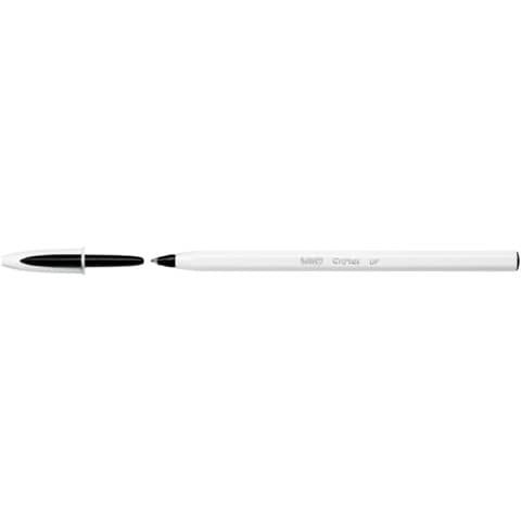Penna a sfera Cristal Up con cappuccio - punta media 1,2mm - nero - Bic - conf.…