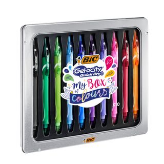 Penna a sfera Gelocity quick dry - punta 0,7mm - colori assortiti - BIC - astuc…