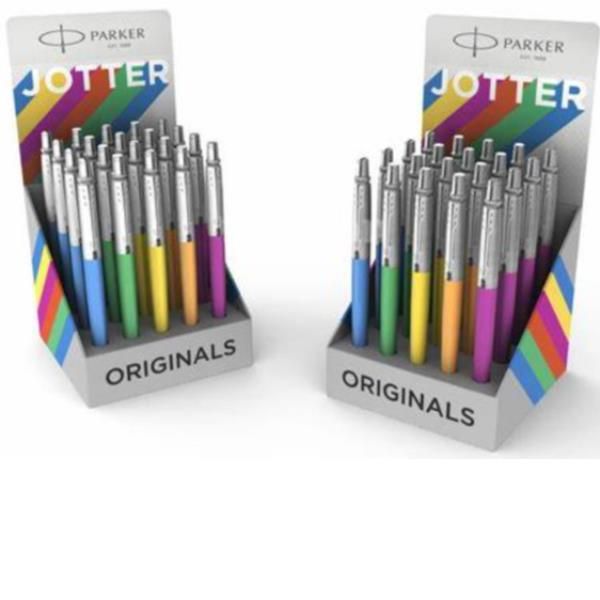 Penna a sfera Jotter Original Plastic - colori assortiti - Parker - expo 20 pez…